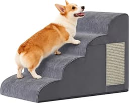 Ahpmeoa Dog Stairs for Small Dogs 19.7" H, 4-Step