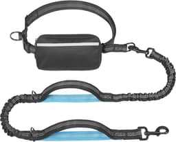 iYoShop Hands Free Dog Leash with Zipper Pouch, Large, 25-120 lbs