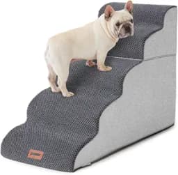 ZOMISIA Dog Stairs Ramp for High Beds, 5-Step, up to 25"