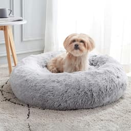 WESTERN HOME WH Calming Dog Bed & Cat Bed, 24in Light Grey