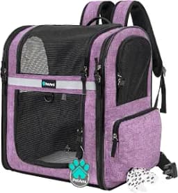 PetAmi Dog Backpack Carrier, 4-Way Entry Ventilated